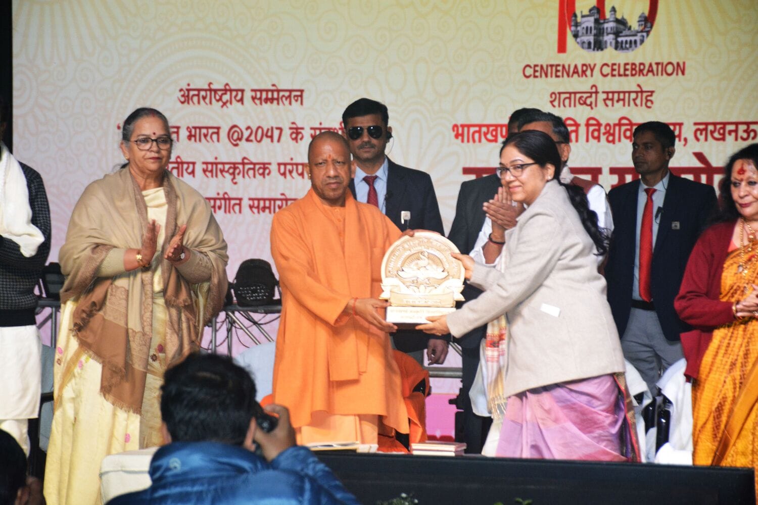 मुख्यमंत्री योगी आदित्यनाथ ने बृहस्पतिवार को भातखंडे संस्कृति विश्वविद्यालय के तीन दिवसीय शताब्