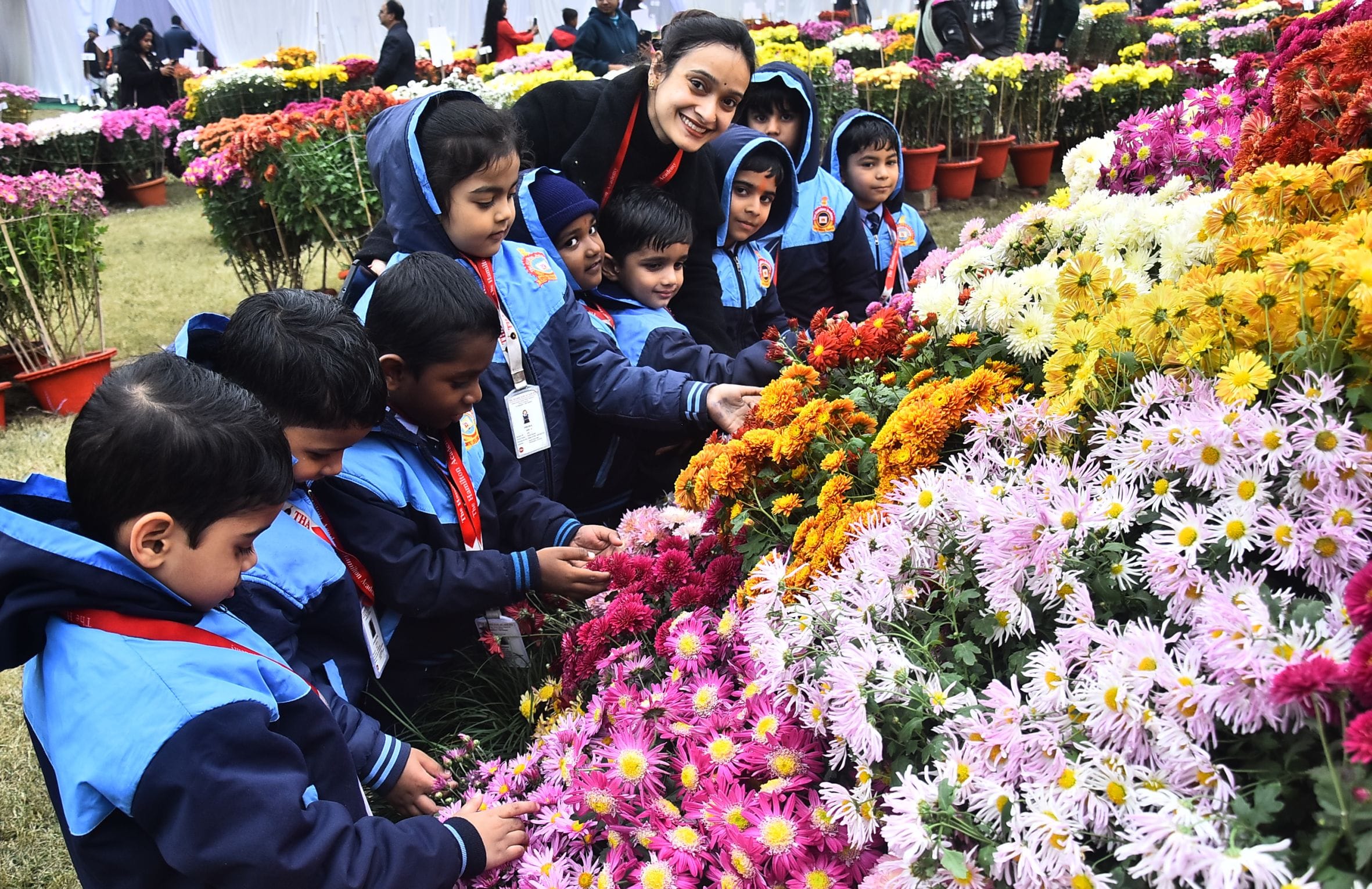 वनस्पति उद्यान स्थित सेंट्रल लॉन में दो दिवसीय गुलदाउदी एवं कोलियस पुष्प प्रदर्शनी–2025 का शुभा