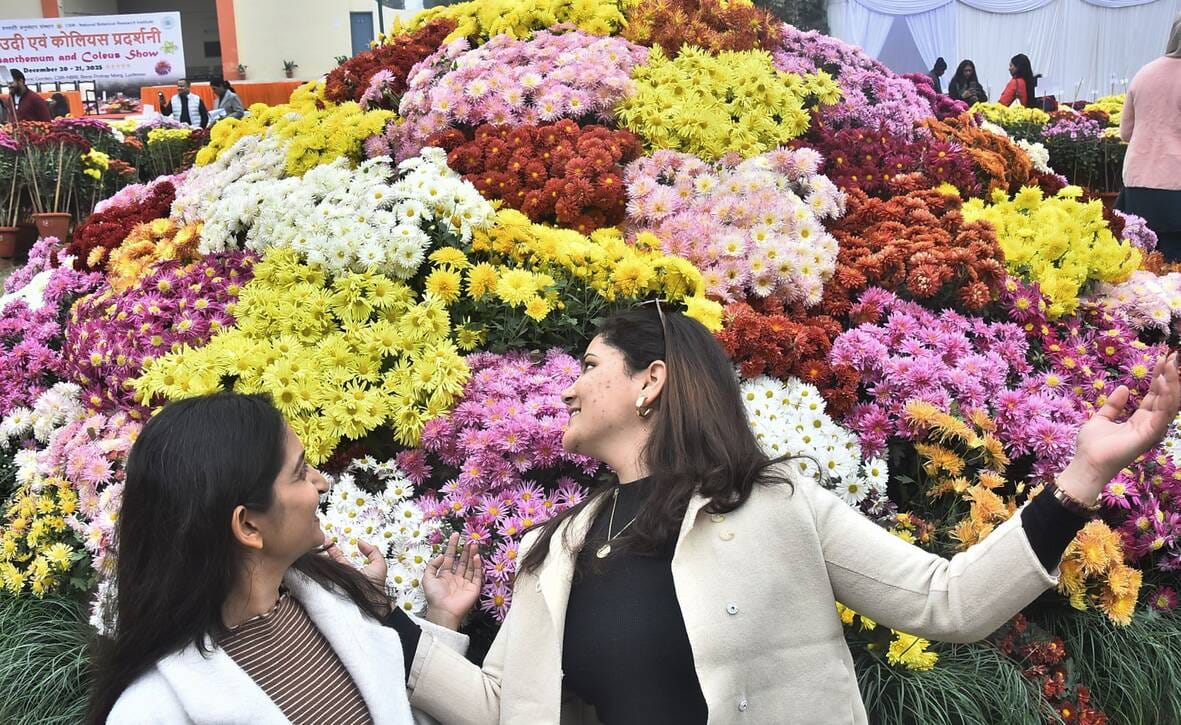 वनस्पति उद्यान स्थित सेंट्रल लॉन में दो दिवसीय गुलदाउदी एवं कोलियस पुष्प प्रदर्शनी–2025 का शुभा