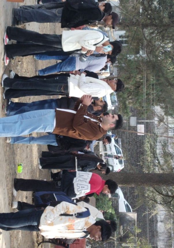 गड़खल में लगा जाम। संवाद