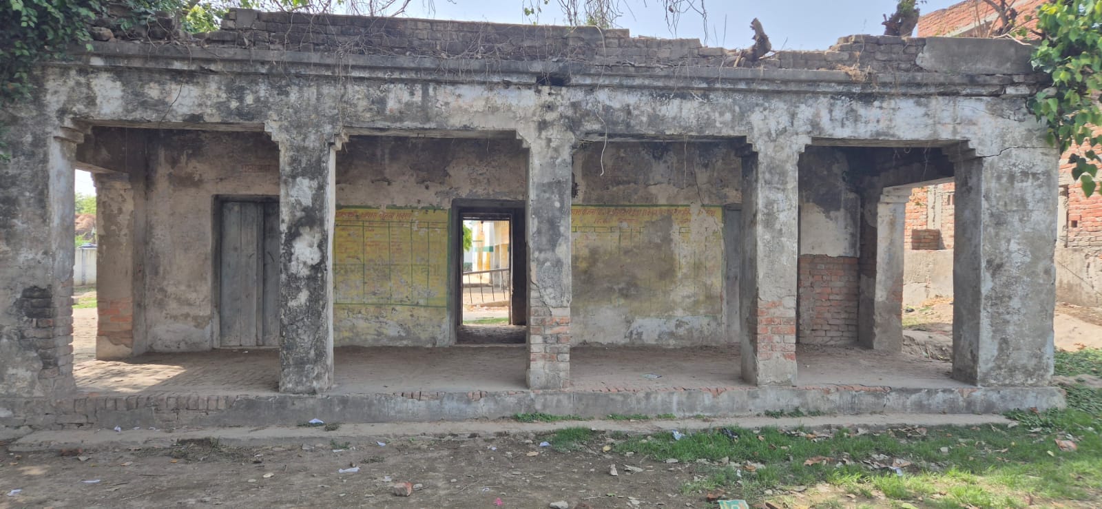 ग्राम पंचायत बथुआ में निर्माणाधीन सचिवालय।संवाद