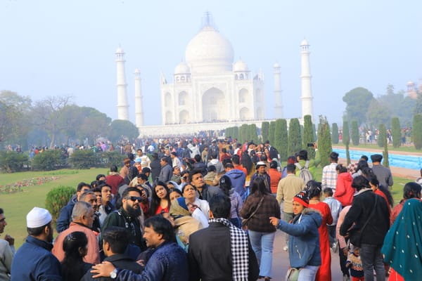 Agra: South Indian actor Ganesh Venkatraman visits the Taj Mahal, in Agra, Saturday, Dec. 27, 2 Agra: South Indian actor Ganesh Venkatraman visits the Taj Mahal, in Agra, Saturday, Dec. 27, 2