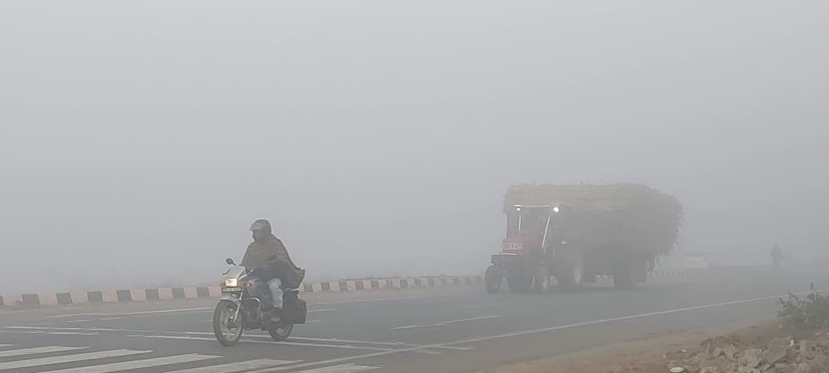 29जेएनडी27 : घने कोहरे के लाइट जला कर चलते वाहन चालक। स्रोत वाहन चालक। 29जेएनडी27 : घने कोहरे के लाइट जला कर चलते वाहन चालक। स्रोत वाहन चालक।