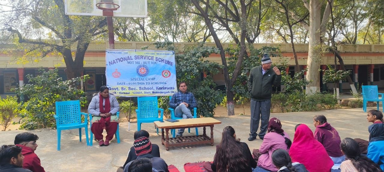 फोटो संख्या:62- राजकीय वरिष्ठ माध्यमिक विद्यालय सुरेहती पिलानिया में एनएसएस शिविर  में  मुख्य 