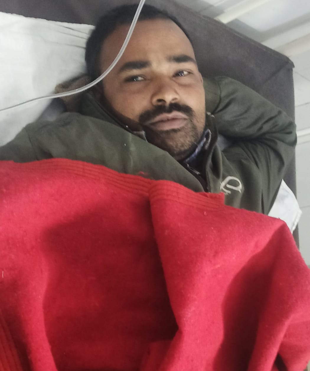 फोटो-19-घायल कुलदीप। संवाद