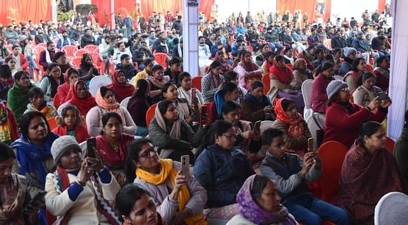 रामाधीन सिंह उत्सव स्थल में सकल हिंदू समाज रामदीन बस्ती विवेकानंद नगर की ओर से हुआ कार्यक्रम। 