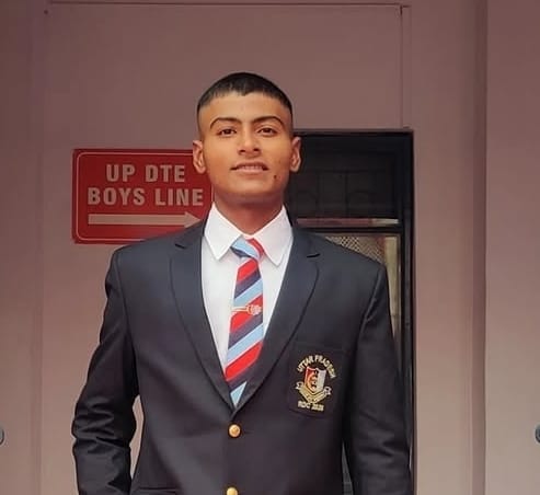 70 यूपी बटालियन मेरठ के कैडेट खुशीराम। (स्त्रोत सोसयटी) मवाना। 70 यूपी बटालियन मेरठ के कैडेट खुशीराम। (स्त्रोत सोसयटी) मवाना।