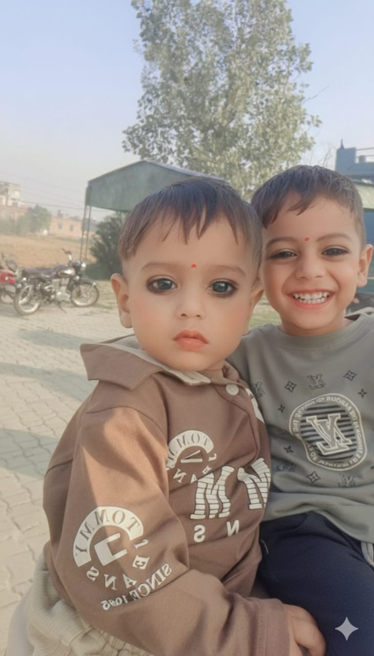 जरनैल सिंह जैली के पोते जोरावर सिंह।