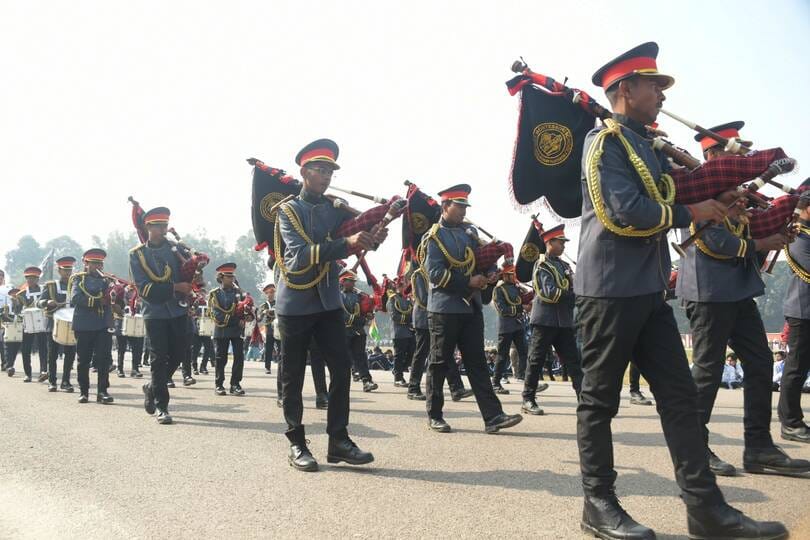 पुलिस लाइन में शनिवार से गणतंत्र दिवस परेड की रिहर्सल शुरू हुई। -संवाद पुलिस लाइन में शनिवार से गणतंत्र दिवस परेड की रिहर्सल शुरू हुई। -संवाद