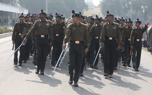 पुलिस लाइन में शनिवार से गणतंत्र दिवस परेड की रिहर्सल शुरू हुई। -संवाद पुलिस लाइन में शनिवार से गणतंत्र दिवस परेड की रिहर्सल शुरू हुई। -संवाद