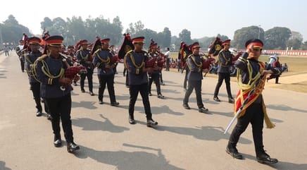 पुलिस लाइन में शनिवार से गणतंत्र दिवस परेड की रिहर्सल शुरू हुई। -संवाद पुलिस लाइन में शनिवार से गणतंत्र दिवस परेड की रिहर्सल शुरू हुई। -संवाद