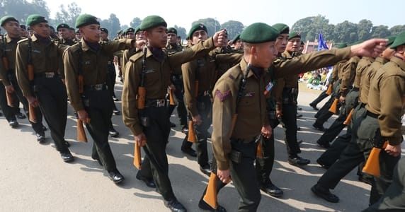 पुलिस लाइन में शनिवार से गणतंत्र दिवस परेड की रिहर्सल शुरू हुई। -संवाद पुलिस लाइन में शनिवार से गणतंत्र दिवस परेड की रिहर्सल शुरू हुई। -संवाद