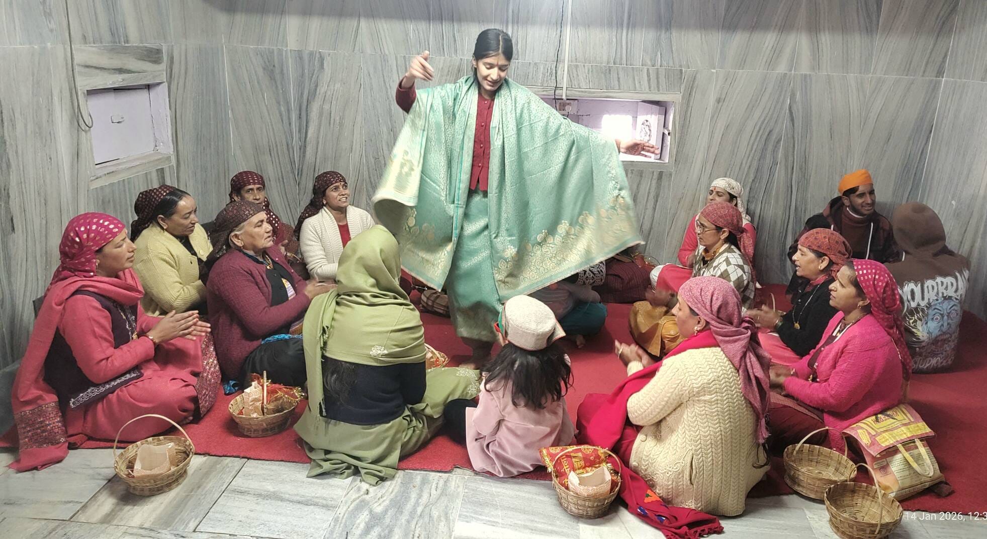 मकर संक्रांति पर्व पर मां भीमाकाली मंदिर में दूर-दूर से माथा टेकने पहुंचे श्रद्धालु। संवाद