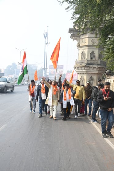 भोजवाल समाज ने अयोध्या तक निकाली पदयात्रा भोजवाल समाज ने अयोध्या तक निकाली पदयात्रा
