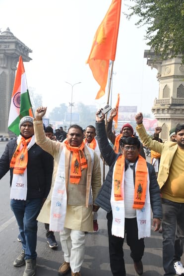भोजवाल समाज ने अयोध्या तक निकाली पदयात्रा भोजवाल समाज ने अयोध्या तक निकाली पदयात्रा