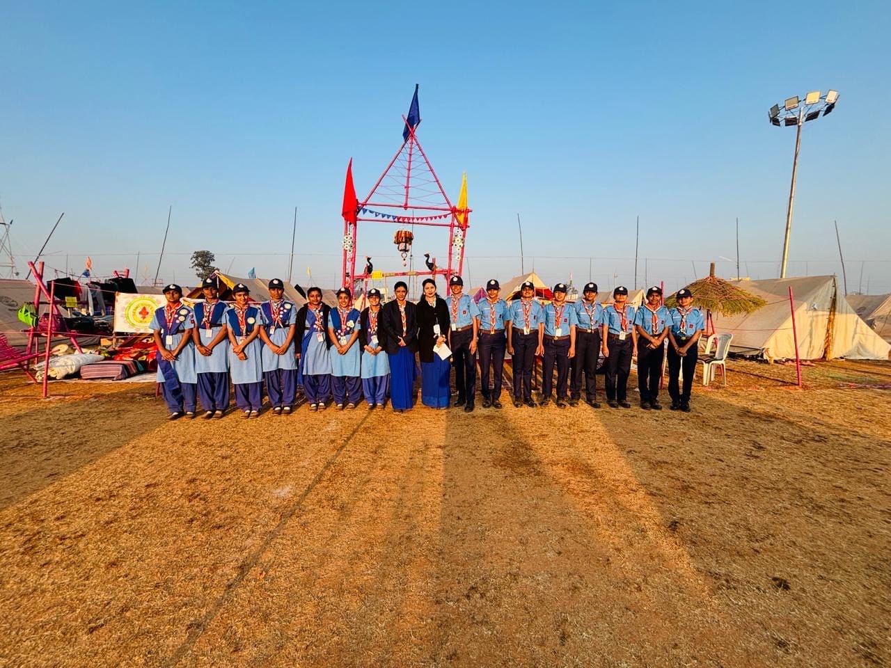 गर्ल्स कॉलेज की रेंजर्स टीम का हुआ भव्य स्वागत