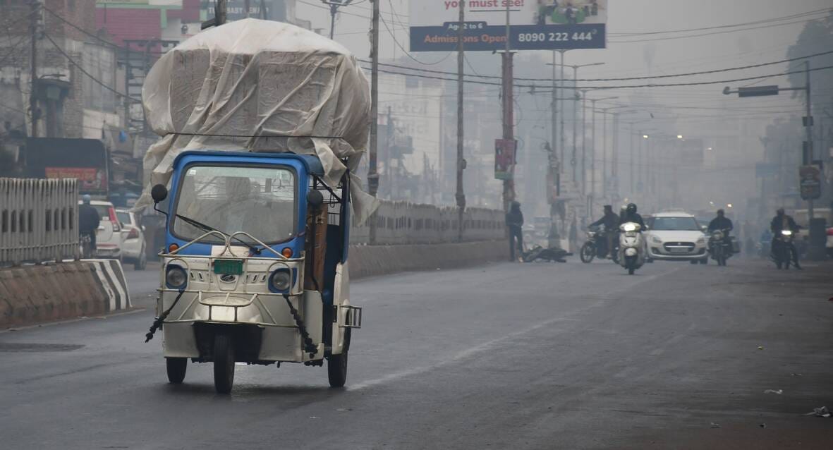 सोमवार की सुबह राजधानी में कुछ ऐसा था कोहरे का नजारा। 