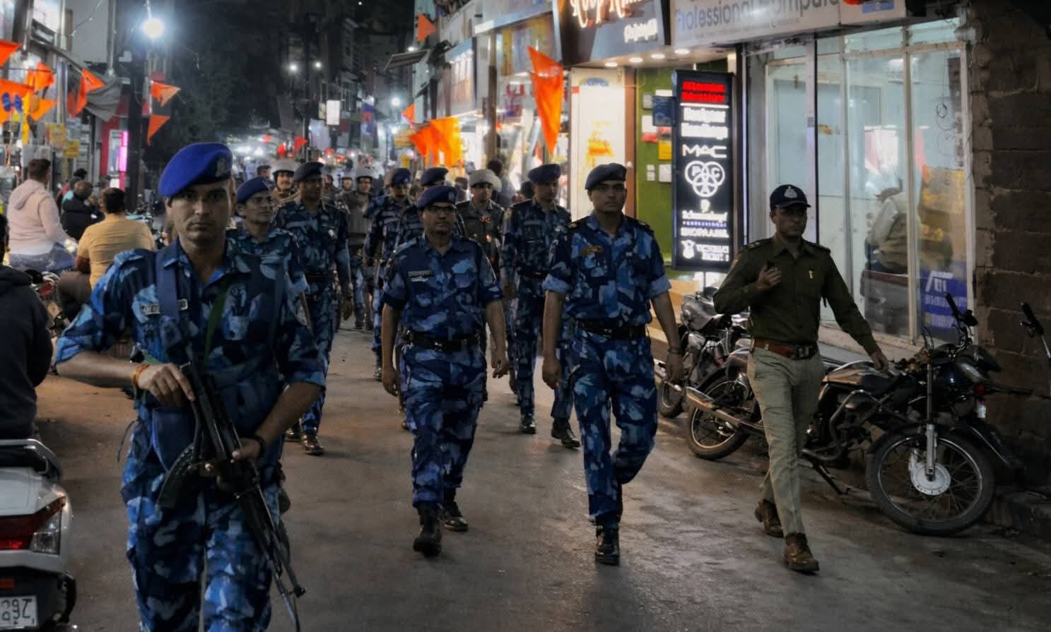 निरिक्षण करते अधिकारी