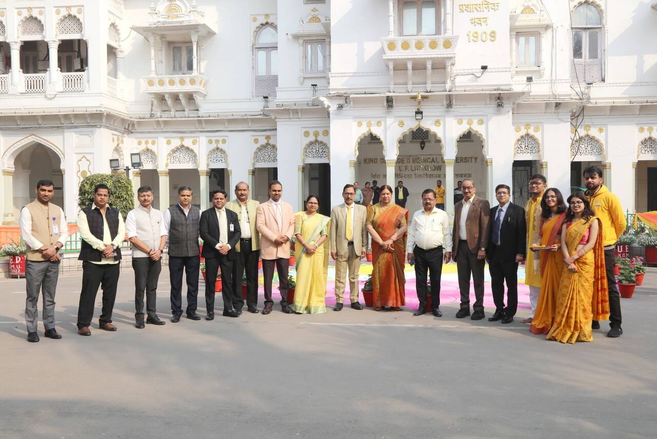 केजीएमयू में बसंत पंचमी पर कायम रही 114 साल पुरानी परंपरा