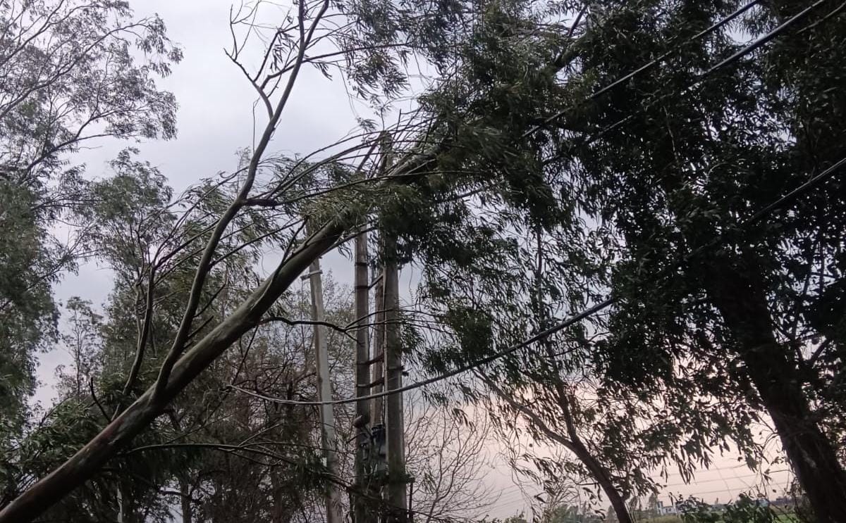 मटका चौक पर बारिश से बचने के लिए बरसाती पहनकर गुजरते वाहन चालक। संवाद