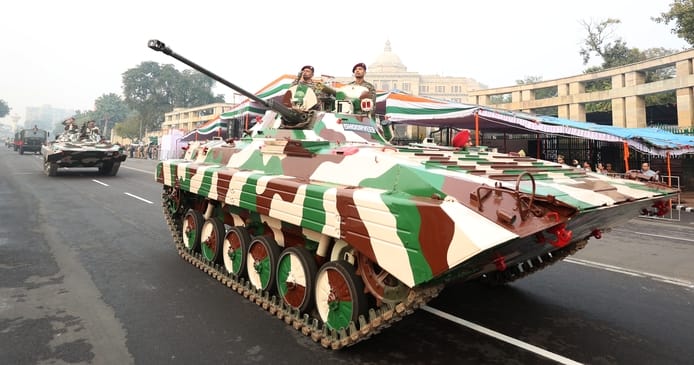 26 जनवरी को होने वाली परेड के लिए हुआ अंतिम पूर्वाभ्यास। 26 जनवरी को होने वाली परेड के लिए हुआ अंतिम पूर्वाभ्यास।