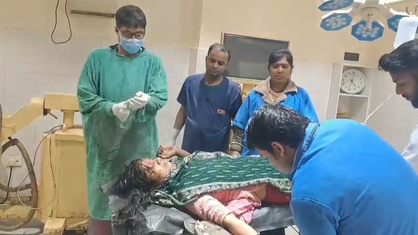 नशे में पति ने अपनी पत्नी को मारी गोली