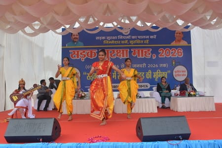 सड़क सुरक्षा माह-2026 के तहत वाहन परीक्षण व प्रमाणीकरण केंद्र में जागरूकता कार्यक्रम आयोजित किय