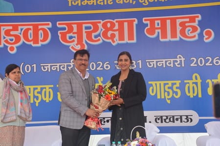 सड़क सुरक्षा माह-2026 के तहत वाहन परीक्षण व प्रमाणीकरण केंद्र में जागरूकता कार्यक्रम आयोजित किय