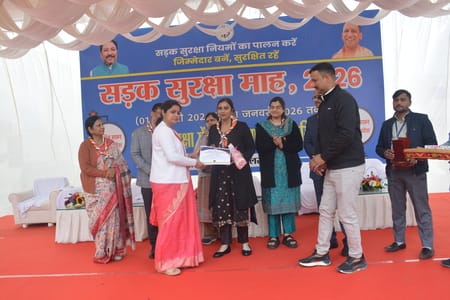 सड़क सुरक्षा माह-2026 के तहत वाहन परीक्षण व प्रमाणीकरण केंद्र में जागरूकता कार्यक्रम आयोजित किय