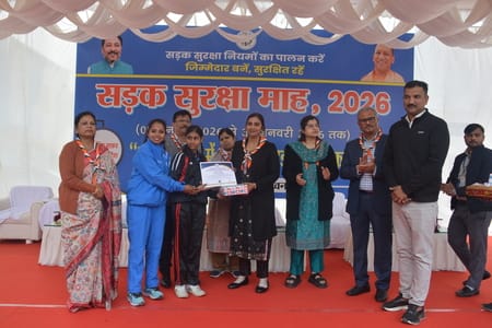 सड़क सुरक्षा माह-2026 के तहत वाहन परीक्षण व प्रमाणीकरण केंद्र में जागरूकता कार्यक्रम आयोजित किय