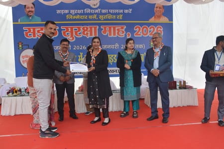 सड़क सुरक्षा माह-2026 के तहत वाहन परीक्षण व प्रमाणीकरण केंद्र में जागरूकता कार्यक्रम आयोजित किय