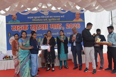 सड़क सुरक्षा माह-2026 के तहत वाहन परीक्षण व प्रमाणीकरण केंद्र में जागरूकता कार्यक्रम आयोजित किय