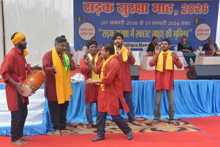 सड़क सुरक्षा माह-2026 के तहत वाहन परीक्षण व प्रमाणीकरण केंद्र में जागरूकता कार्यक्रम आयोजित किय