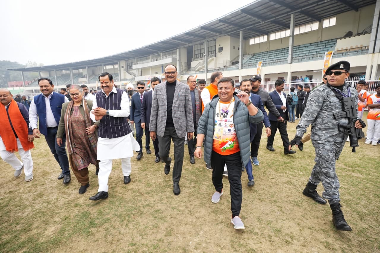 रन फाॅर राम में भाग लेने वाले बच्चों का उत्साह देखते ही बना। 