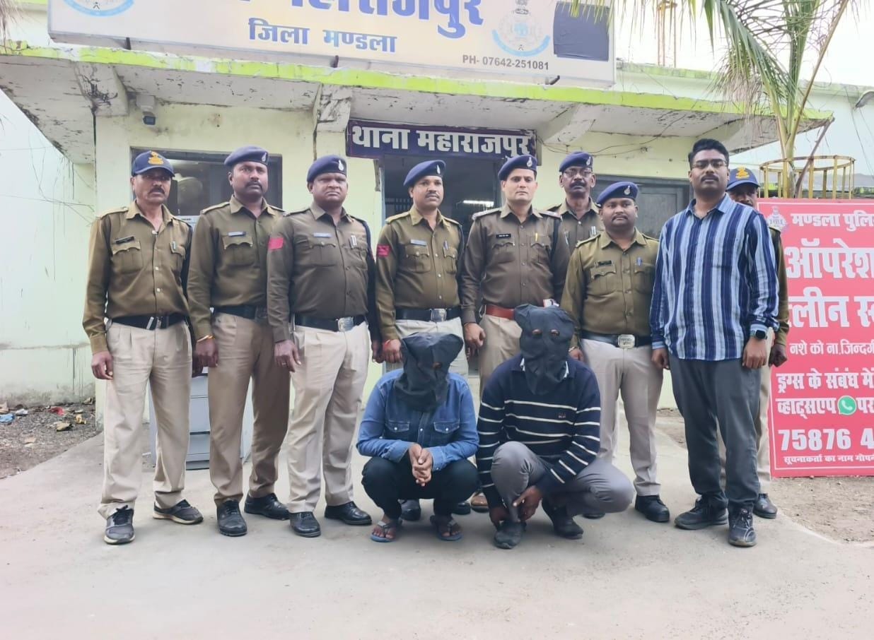 मण्डला पुलिस का नोएडा में 'सर्जिकल स्ट्राइक', ₹11 लाख की इंश्योरेंस ठगी करने वाले 2 साइबर अपराध