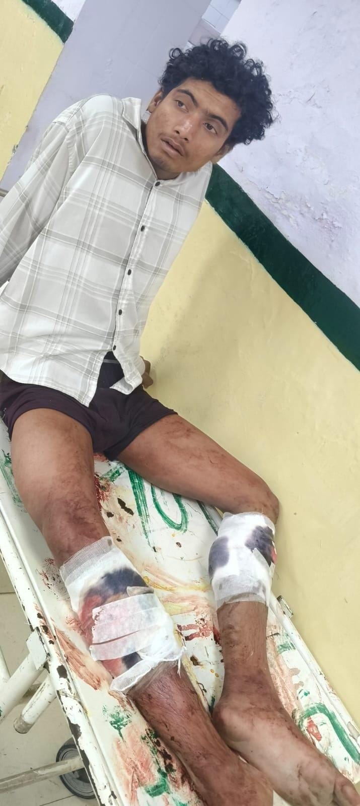 भिवानी कोर्ट परिसर के बाहर गोली चलने के बाद मौके पर पहुंचे एसपी सुमित कुमार
