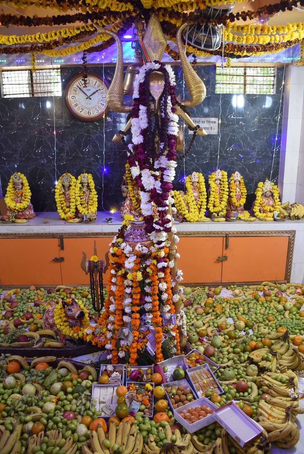 समापन पर हुआ रुद्राभिषेक और भंडारा।