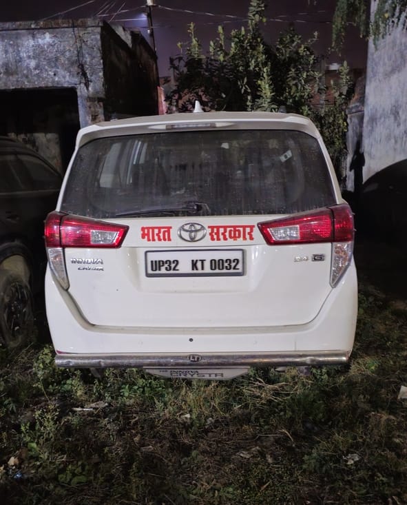 सीज की गई एसयूवी।