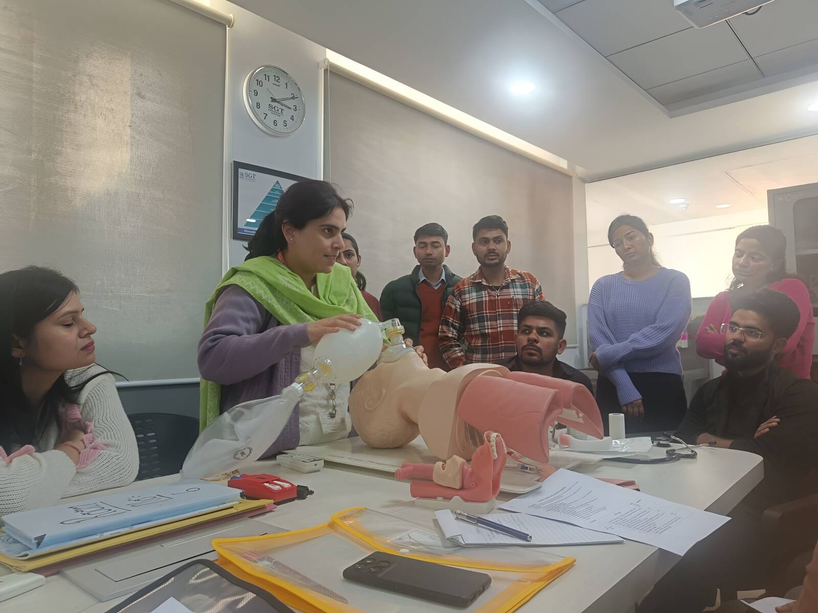 कुरुक्षेत्र। एसजीटी यूनिवर्सिटी गुरुग्राम स्थित सिमुलेशन सेंटर में विशेष प्रशिक्षण में हिस्सा आ