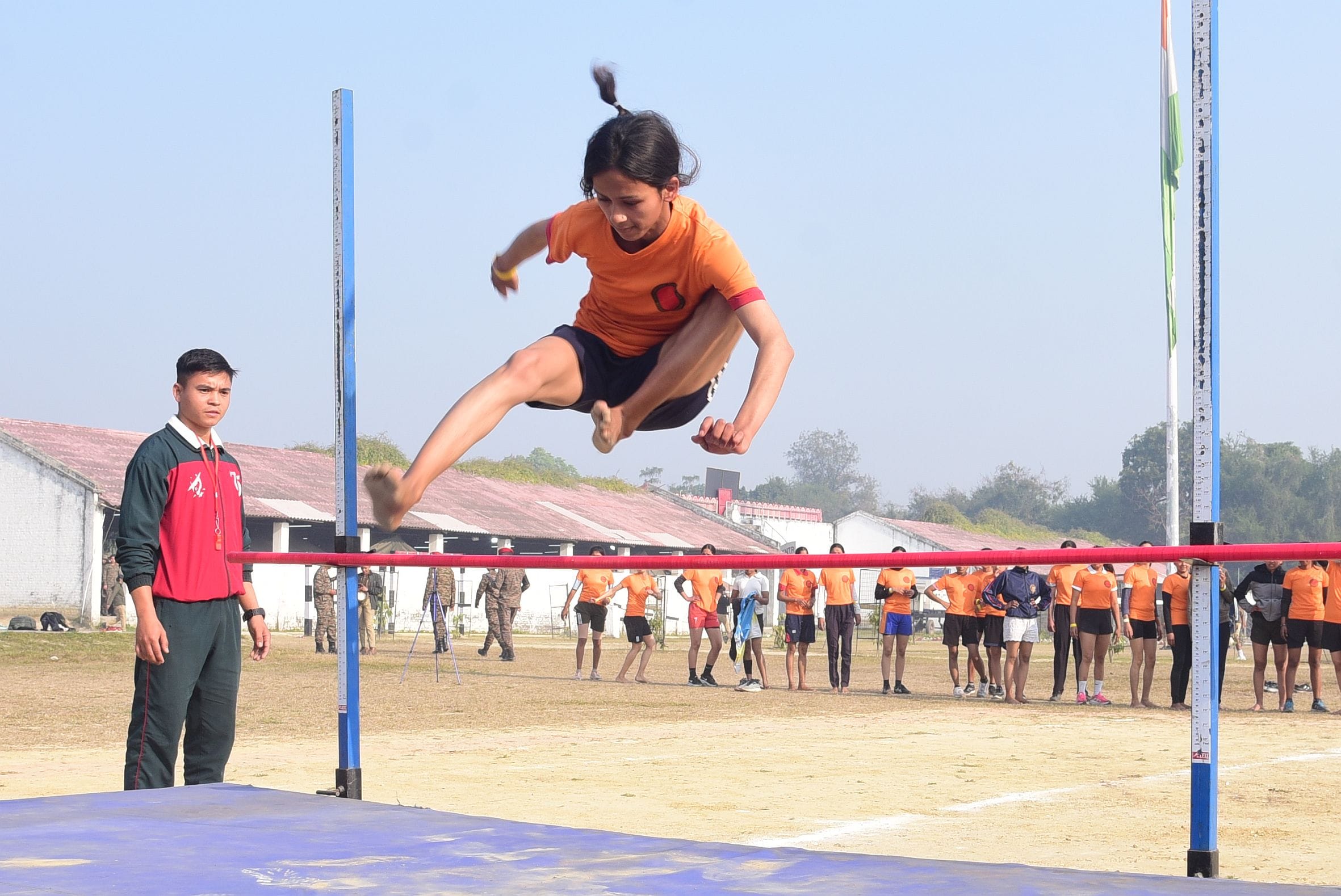 महिला सैन्य पुलिस अग्निवीर भर्ती रैली में शामिल अभ्यर्थी। महिला सैन्य पुलिस अग्निवीर भर्ती रैली में शामिल अभ्यर्थी।