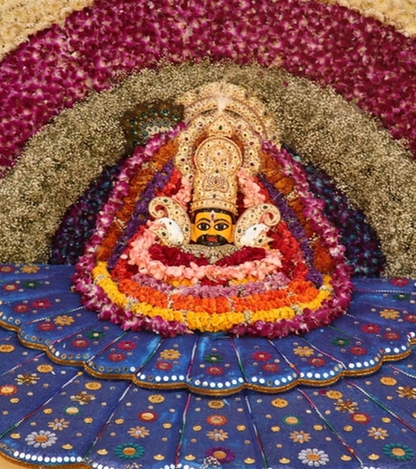 बाबा श्याम के भजनों से गूंजा भव्य दरबार बाबा श्याम के भजनों से गूंजा भव्य दरबार