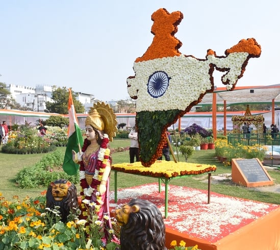 पुष्प प्रदर्शनी एवं चित्रकला प्रतियोगिता  का हुआ आयोजन।