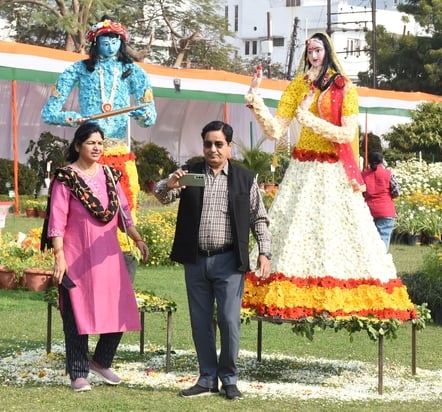 पुष्प प्रदर्शनी एवं चित्रकला प्रतियोगिता  का हुआ आयोजन।