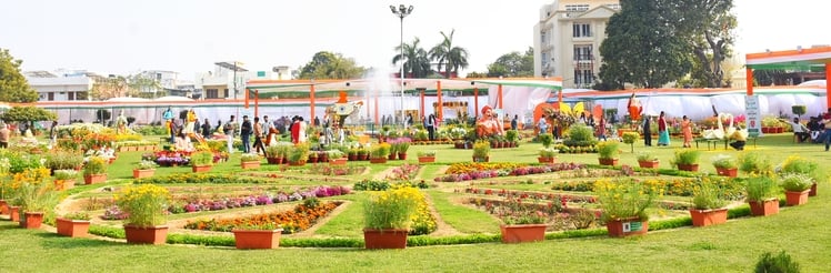 पुष्प प्रदर्शनी एवं चित्रकला प्रतियोगिता  का हुआ आयोजन।