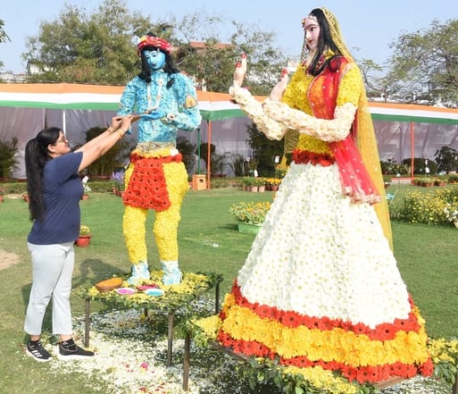 पुष्प प्रदर्शनी एवं चित्रकला प्रतियोगिता  का हुआ आयोजन।
