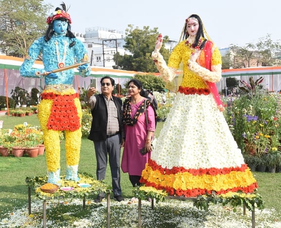 पुष्प प्रदर्शनी एवं चित्रकला प्रतियोगिता  का हुआ आयोजन।