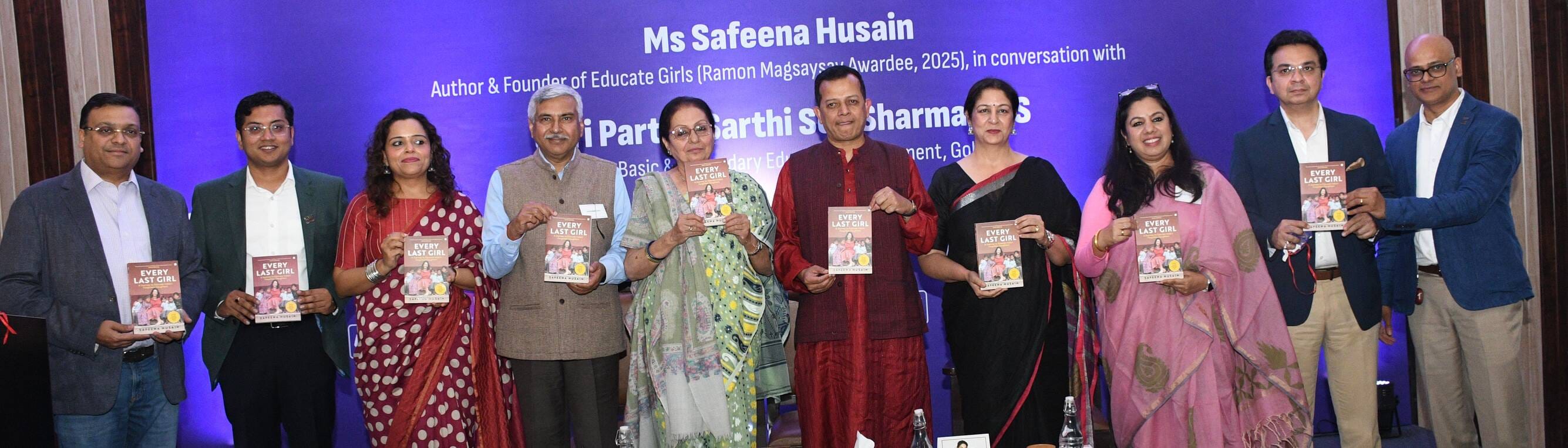 मैग्सायसाय अवॉर्डी सफीना हुसैन की पुस्तक का विमोचन