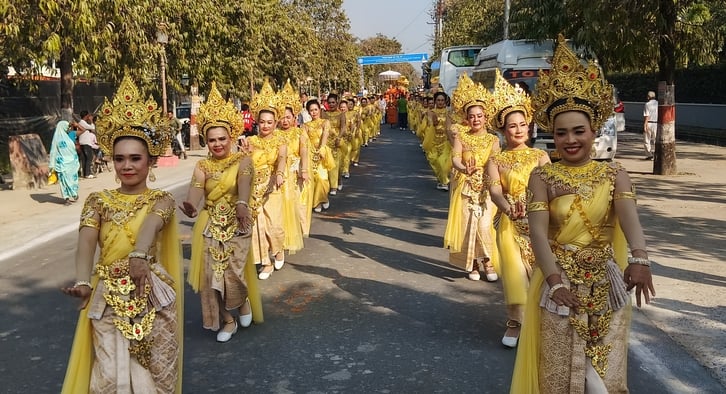 द्ध धातु शोभायात्रा में शामिल मुख्य अतिथि महाराज यतींद्र मोहन प्रताप मिश्रा। स्रोत सोशल मीडिया