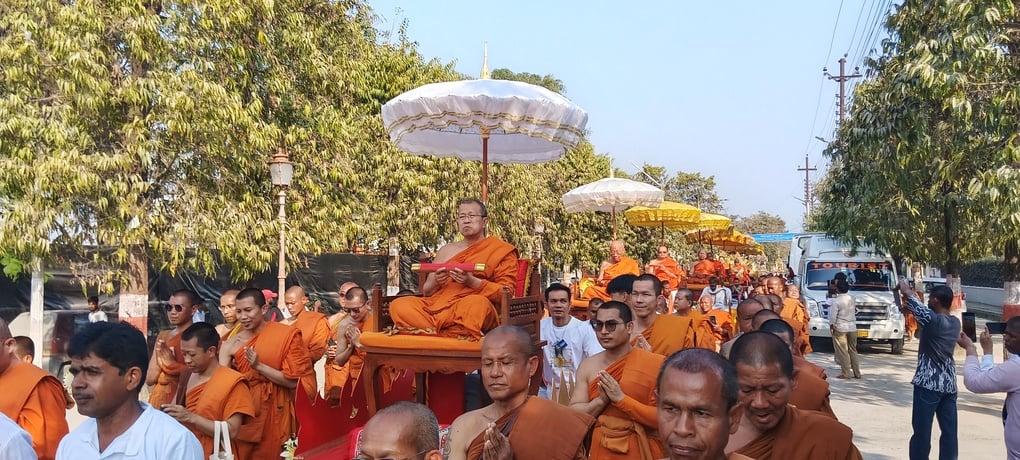 द्ध धातु शोभायात्रा में शामिल मुख्य अतिथि महाराज यतींद्र मोहन प्रताप मिश्रा। स्रोत सोशल मीडिया