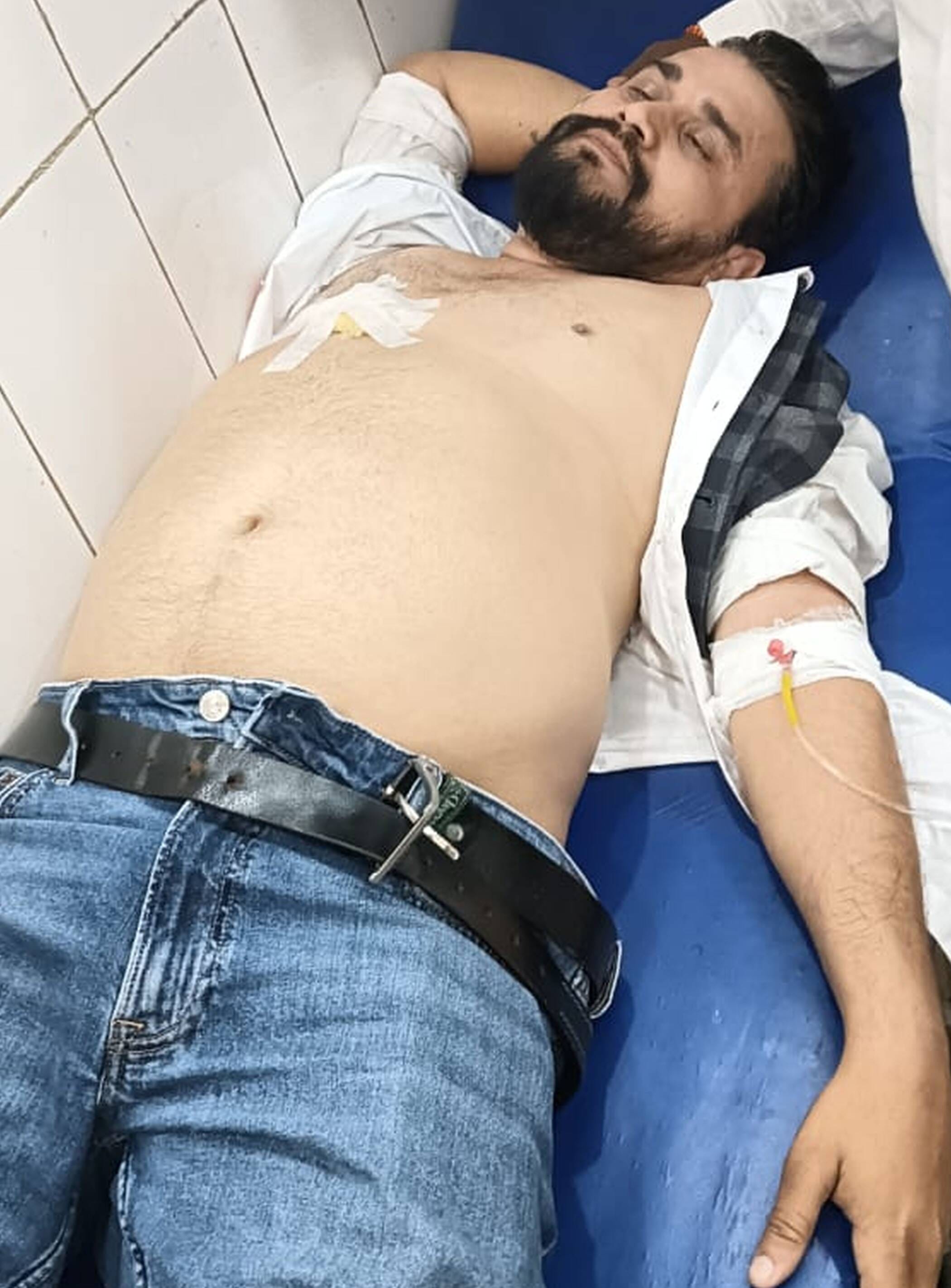 फोटो-08-सीएचसी में भर्ती रवि प्रताप सिंह। संवाद फोटो-08-सीएचसी में भर्ती रवि प्रताप सिंह। संवाद